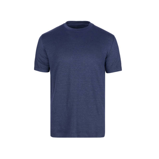istock Navy blue men's T-shirt isolated on white background 2196691249