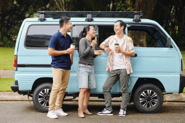 istock Travelers Having Snack During Trip 2196691614