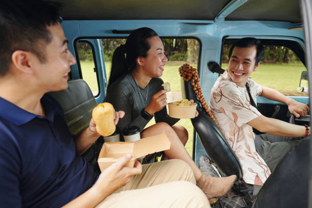 istock Travelers Having Lunch During Trip 2196691631