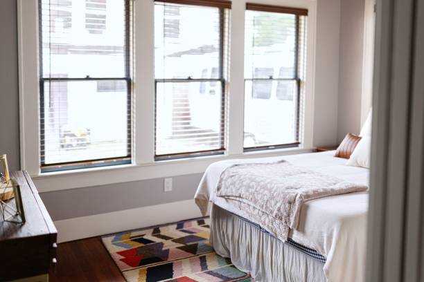 istock Modern bedroom prepared for sale 2196693021