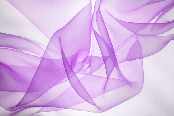 istock Purple  organza fabric texture background 2196697275