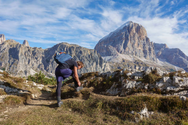 In the heart of the Dolomites, the mountains of Lagazuoi, Tofane, Cinque Torri