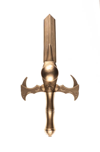 istock golden sword isolated on white background 2196699585