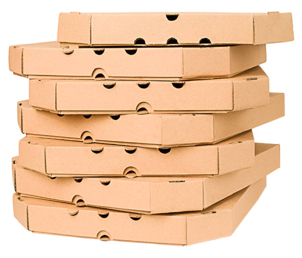 istock pizza boxes, chaotically standing on top of each other, 2196699862