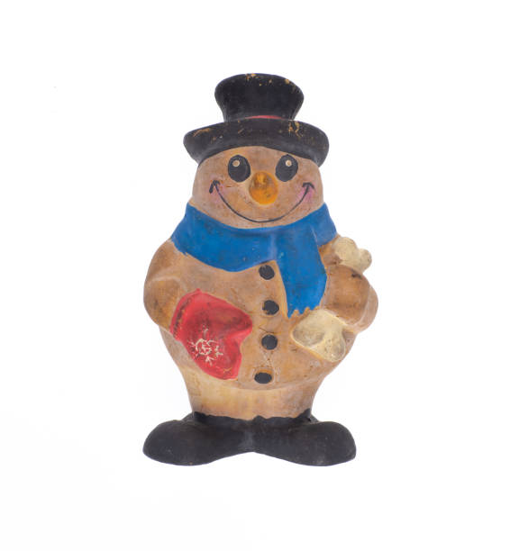 istock vintage toy snowman isolated on white background 2196700625