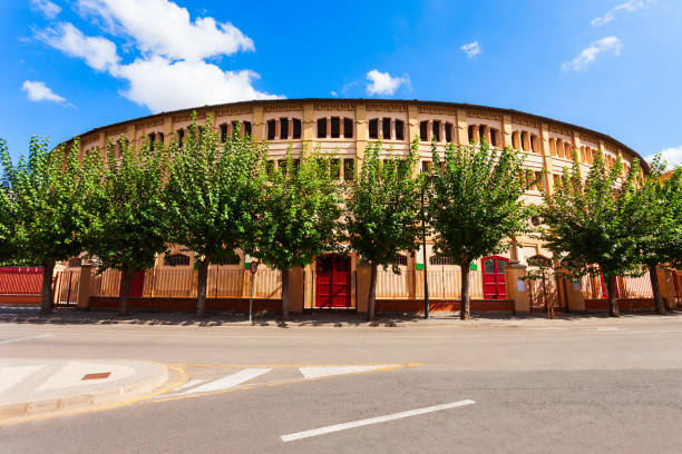 Pamplona, Spain- May 20, 2024: The Bull Ring or Plaza de Toros in Pamplona