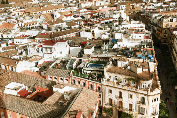 istock Buildings in Sevilla from above 2196710150
