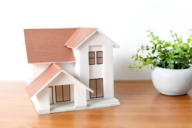 istock Image of a simple detached house model 2196716039