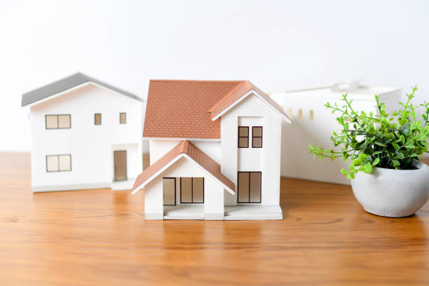 istock Image of a simple detached house model 2196717526