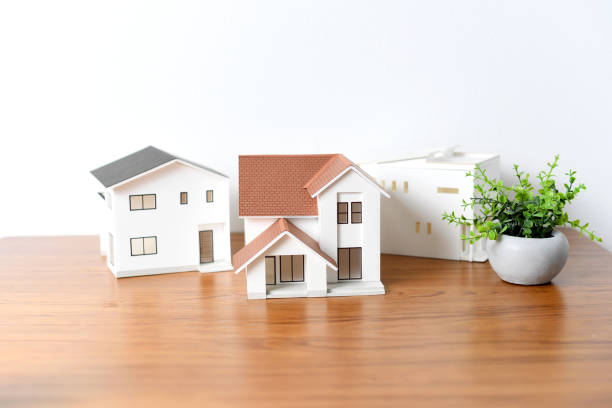 istock Image of a simple detached house model 2196717528