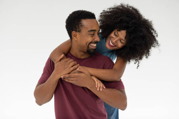 istock Couple playfully embracing with laughter and joy 2196722285