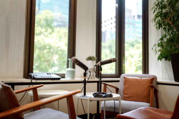 istock Podcast studio with no people 2196722537