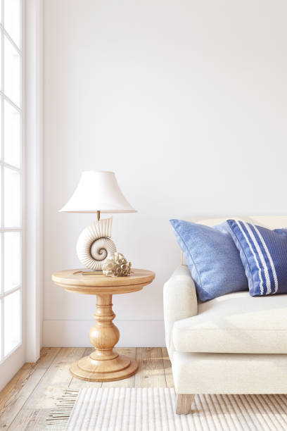 istock Modern living-room interior. Interior mockup. 3d render. 2196725885