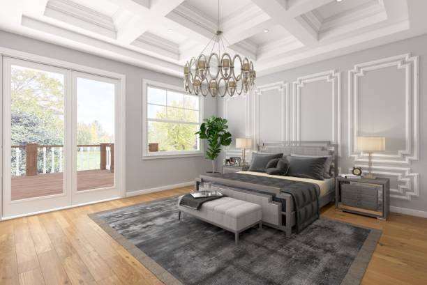 istock Modern and Luxurious Bedroom with Elegant Design and Natural Light 2196729052