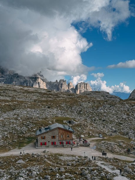 istock Mountain shelter in Tre Cime di Lavaredo 2196748357