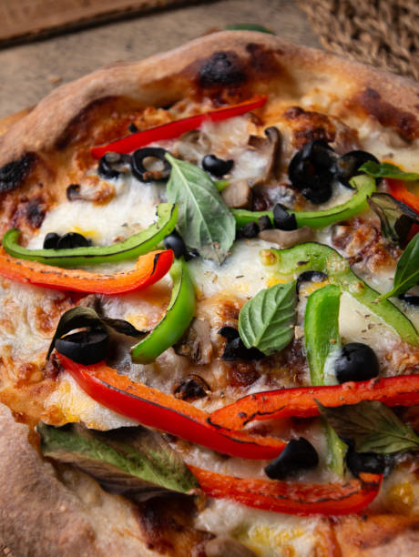 istock Homemade Sourdough pizza on Wooden Table. 2196749104
