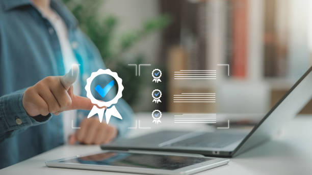 istock Digital checklist and quality verification systems for business success. Ensure compliance and efficiency through audit, certification, and performance management in professional settings 2196755425
