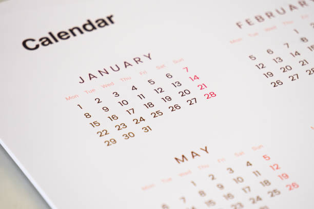 istock close up of a calendar background 2196760254