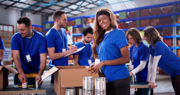 istock International Team Spreading Food Charity 2196768417