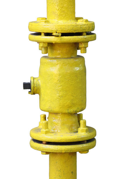 istock A close-up view of a bright yellow fire hydrant on a plain white background, ideal for use in illustrations or design projects 2196771035