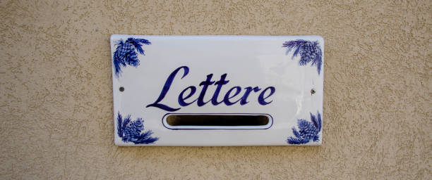istock Traditional Italian Sicilyan Ceramic Mailbox Elegant Postal Design 2196777138