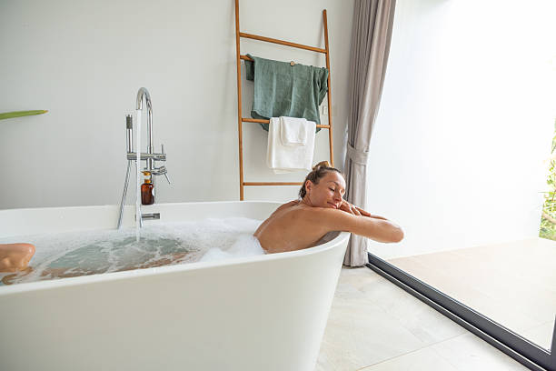 istock Woman Relaxing in Bathtub at Home Spa 2196782225