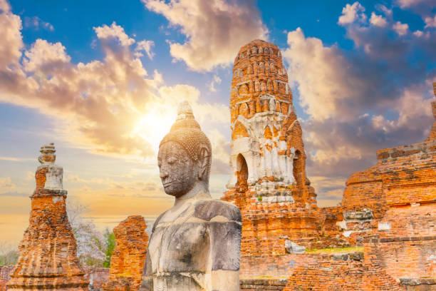 istock Buddha statue in Wat Mahathat temple 2196786137