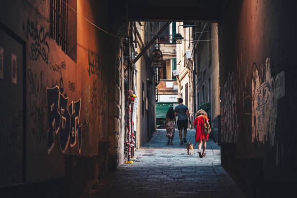 Genoa, Italy - September 4, 2020: Genoa (Italian: Genova) is a city in and the capital of the Italian region of Liguria, and the sixth-largest city in Italy.
