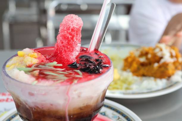istock Colorful shaved ice dessert with toppings. 2196802836