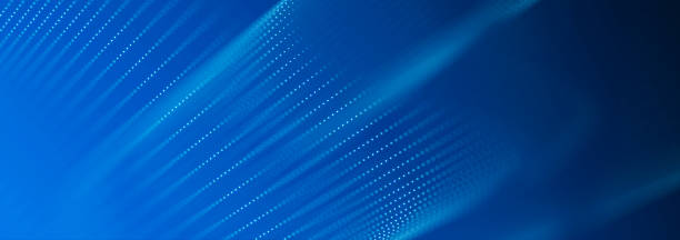 istock Beautiful curved wave on a dark background. Digital technology background. Concept of network. 3D 2196806064