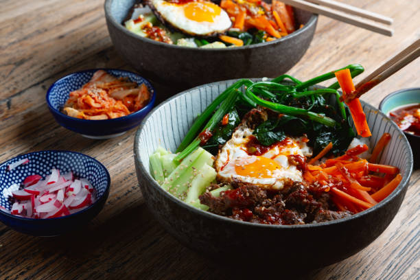 istock Korean Bi Bim Bap with beef in a bowl 2196813699
