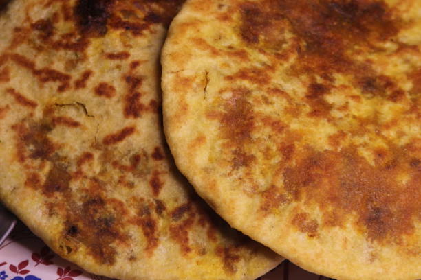 istock Fresh Moroccan Stuffed Bread, Aghroum Ntdount, Amazigh Bread 2196813734