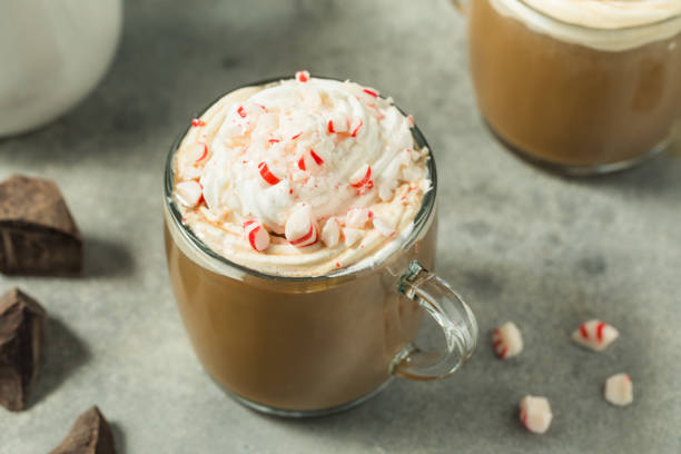 istock Warm Festive Peppermint Mocha Latte 2196817219