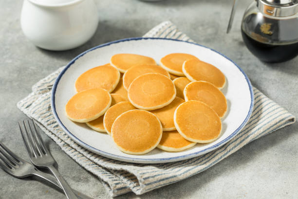 istock Homemade Mini Silver Dollar Pancakes for Breakfast 2196817503