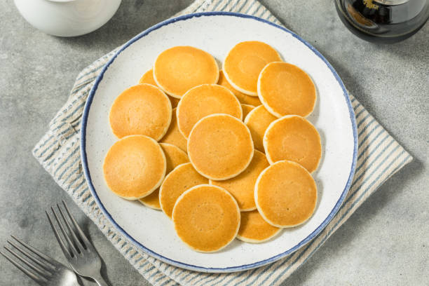 istock Homemade Mini Silver Dollar Pancakes for Breakfast 2196817523