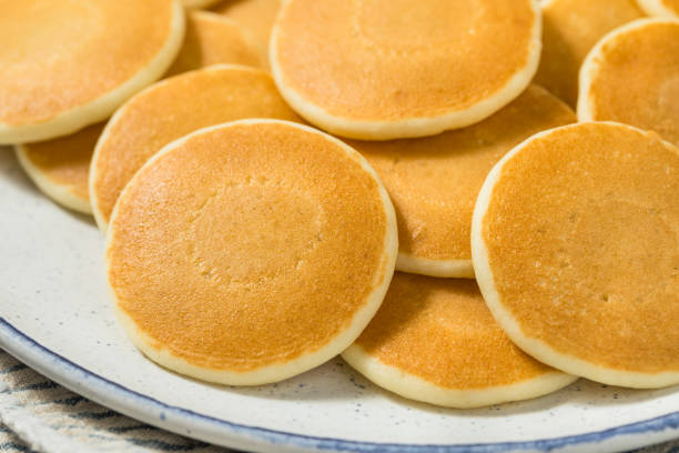 istock Homemade Mini Silver Dollar Pancakes for Breakfast 2196817610
