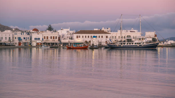istock Mykonos town at sunrise 2196822690