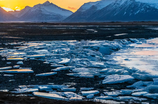 istock Golden hour along iceland's south coast 2196824592