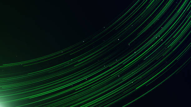 4K Digital Cyberspace with Particles and Digital Data Network Connections. High Speed Connection and Data Analysis Technology Digital Abstract Background Concept. Seamless Loopoble