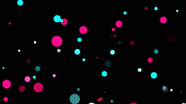 Loopable Colors Particles 4K stock photo