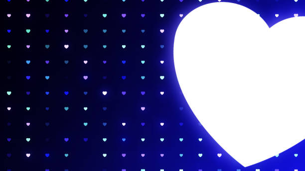 4k Seamless Red Loop Heart Shape, Full Rotation isolated on the Green Screen Background. Social media Heart. Valentines day and Love Concept. 4K stock photo