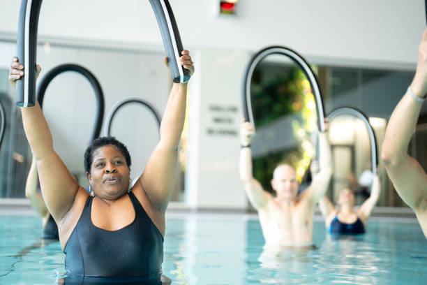 istock Adult Aqua Fitness Class 2196827059