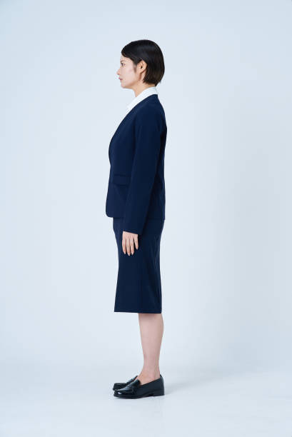 Young woman in a suit