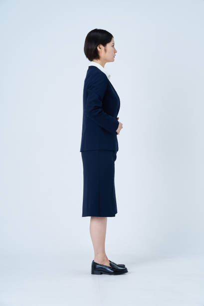 Young woman in a suit
