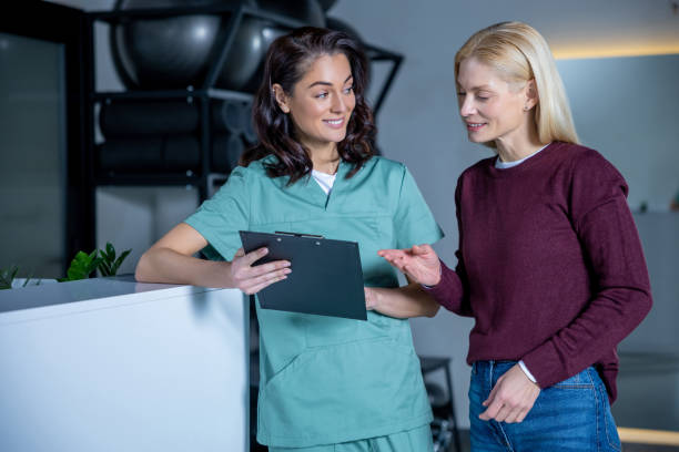 istock Female doctor explaining to the patient diagnostics results 2196830594