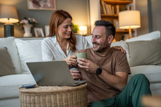 istock Relaxing with coffee and browsing the internet together 2196835663