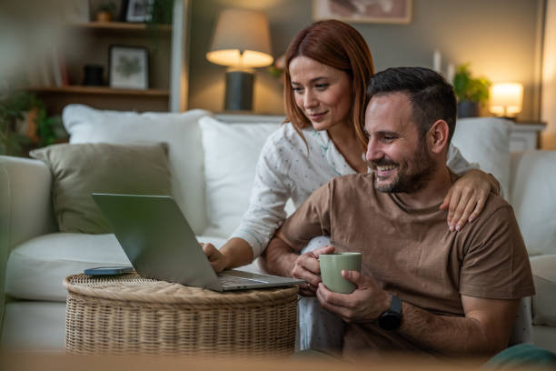istock Relaxing with coffee and browsing the internet together 2196835692
