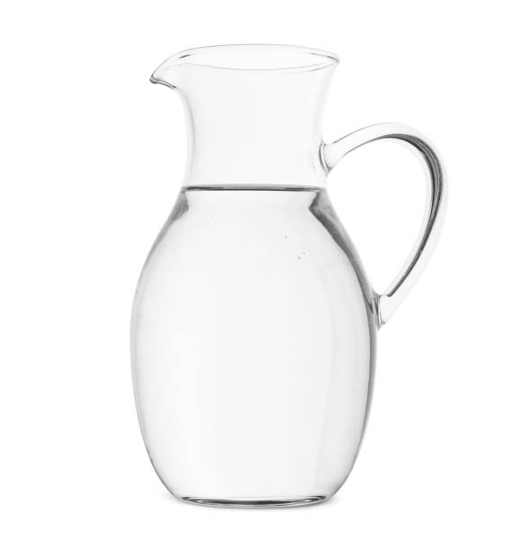 istock Glass jug with water isolated on white 2196841679