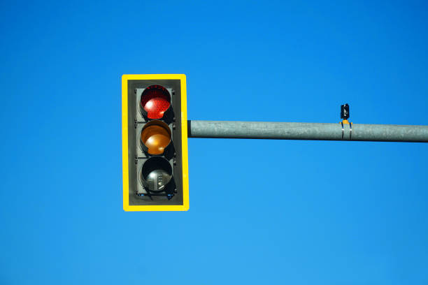 traffic light shines green for cars. blur and motion effect