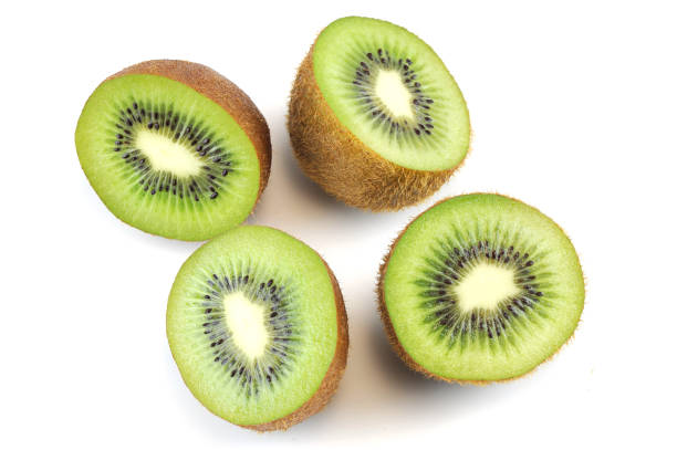 istock fresh cut kiwi fruit isolated on white background 2196844577